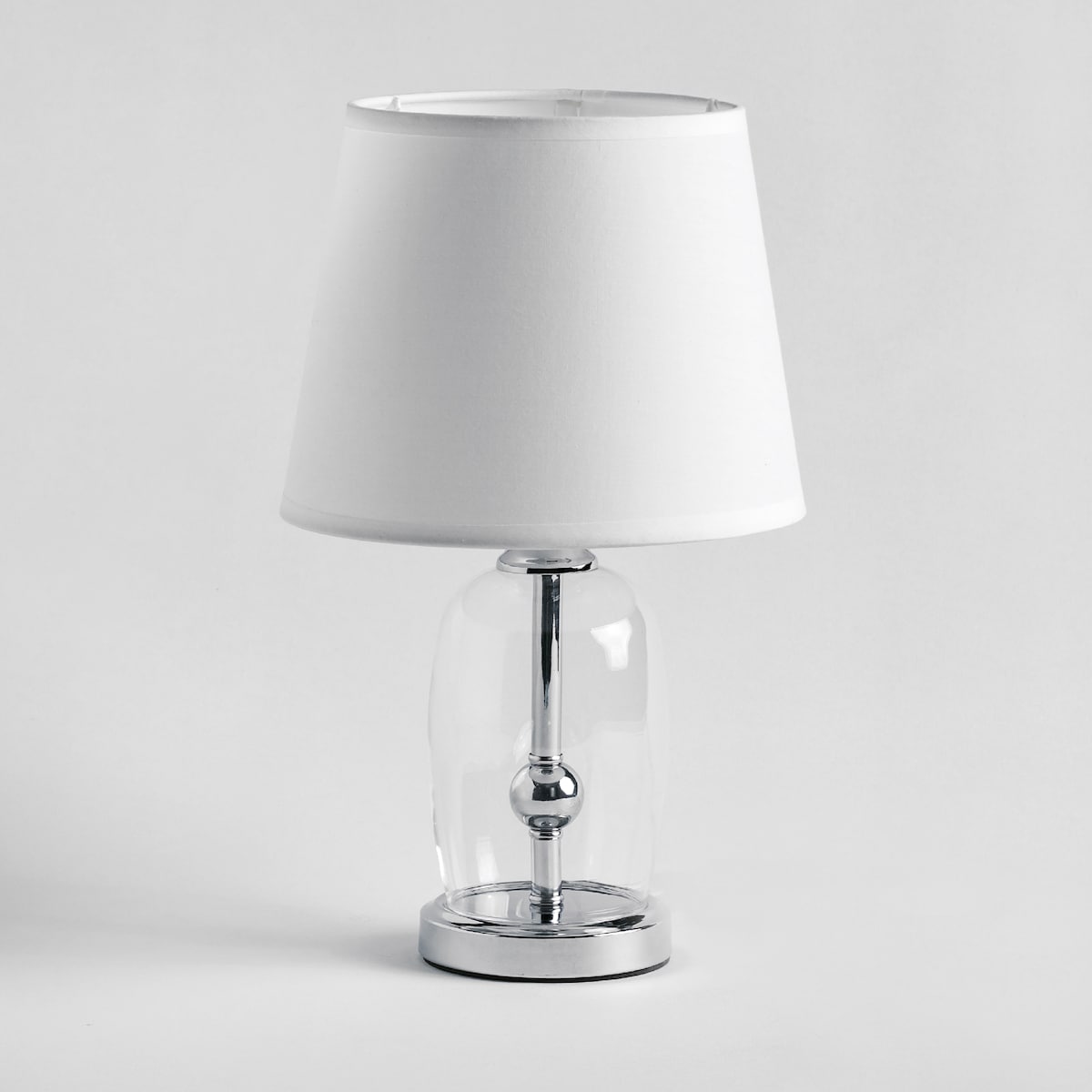 lampa stołowa ze szklaną podstawą glasso small