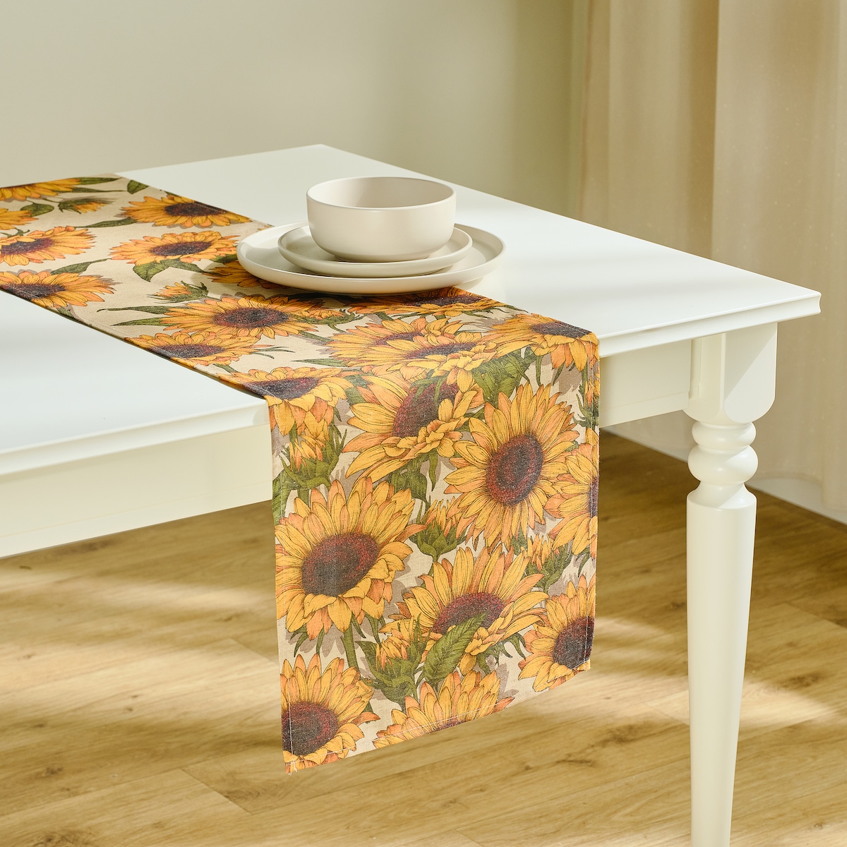 Bieżnik z nadrukiem Sunflorio 35x180 cm