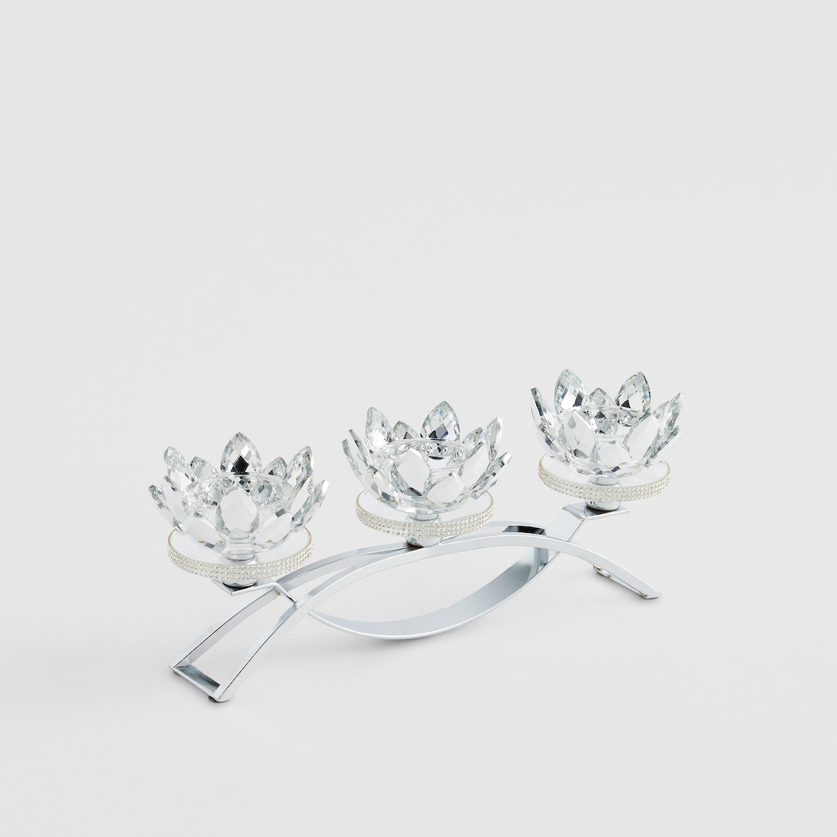 Świecznik potrójny Cristal shine diamond small trio