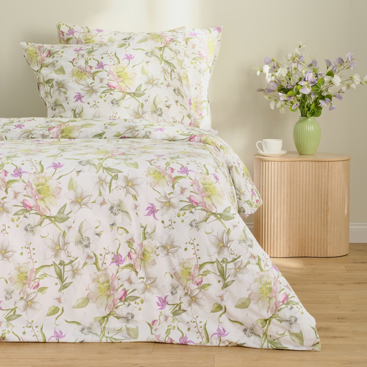 Komplet pościeli bawełnianej Florissimo 200x220 cm z 2 poszewkami 70x80