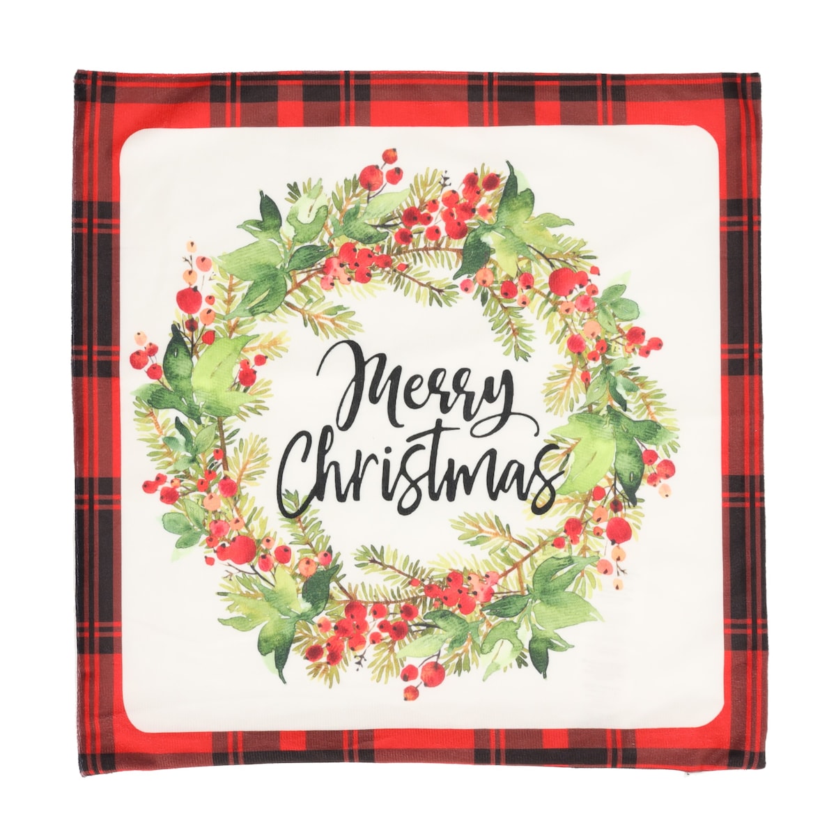 Poszewka Welwetowa Xmas wreath 40x40 cm