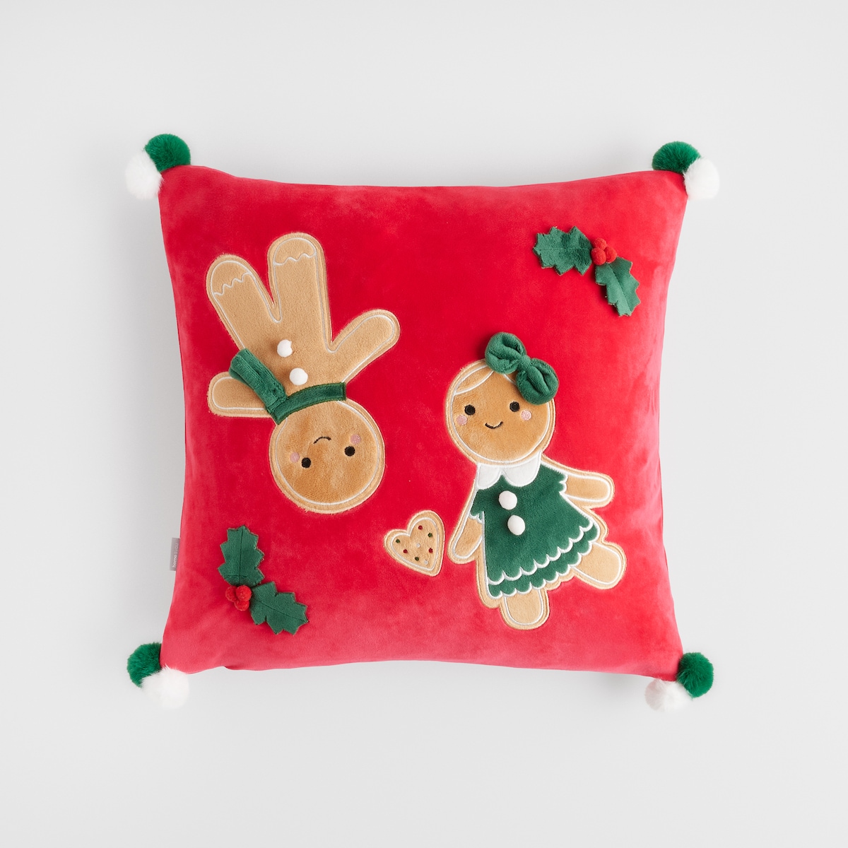 Poszewka Haftowana Gionni 45x45 cm z motywem piernika