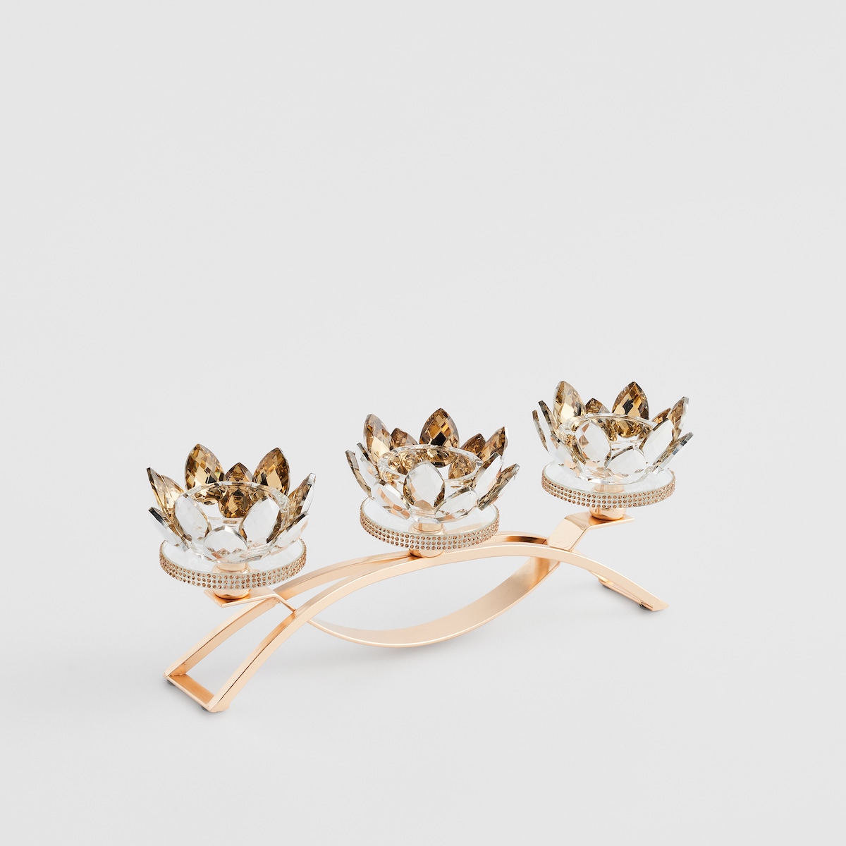Świecznik potrójny Cristal shine diamond small trio
