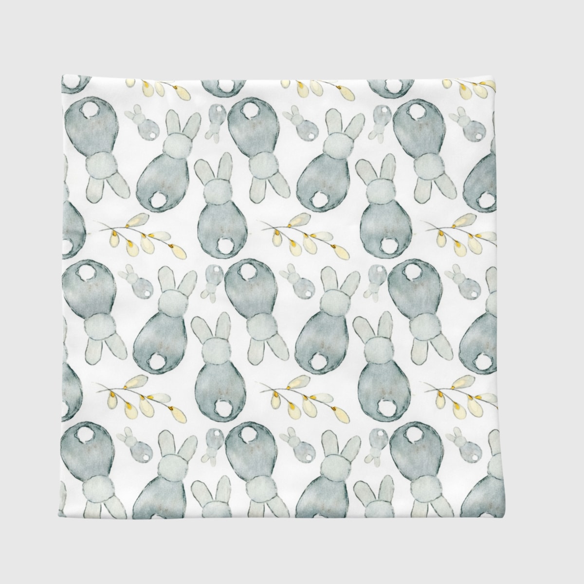 Poszewka Welwetowa Gray bunny 40x40 cm